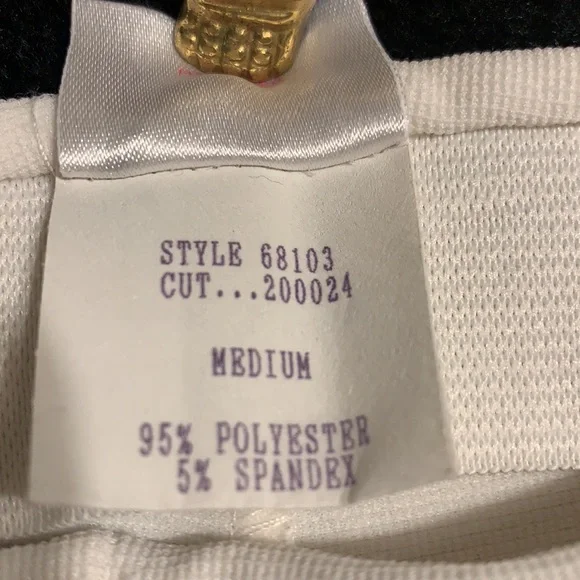 Y2K FREDERICK’S OF HOLLYWOOD WHITE SPANDEX PANT NEW SZ MEDIUM GO GO DANCER TALL - Picture 6 of 9